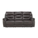 Five Star Furniture - Homelegance Furniture Lance Power Double Reclining Sofa with Power Headrests in Brown 9527BRW-3PWH image
