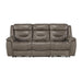 Five Star Furniture - Homelegance Furniture Danio Power Double Reclining Sofa with Power Headrests in Brownish Gray 9528BRG-3PWH image
