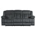 Five Star Furniture - Homelegance Furniture Laurelton Double Reclining Sofa in Charcoal 9636CC-3 image