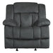 Five Star Furniture - Homelegance Furniture Laurelton Glider Reclining Chair in Charcoal 9636CC-1 image