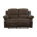 Five Star Furniture - Homelegance Furniture Granley Double Reclining Loveseat in Chocolate 9700FCP-2 image