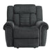 Five Star Furniture - Homelegance Furniture Nutmeg Glider Reclining Chair in Charcoal Gray 9901CC-1 image