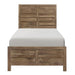 Five Star Furniture - Homelegance Furniture Mandan Twin Panel Bed in Weathered Pine 1910T-1* image