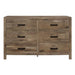 Five Star Furniture - Homelegance Furniture Mandan 6 Drawer Dresser in Weathered Pine 1910-5 image