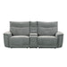 Five Star Furniture - Homelegance Furniture Tesoro Power Double Reclining Loveseat in Dark Gray 9509DG-2CNPWH* image