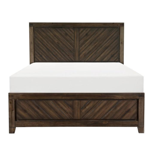 Homelegance Parnell Queen Panel Bed in Rustic Cherry 1648-1* image