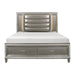 Five Star Furniture - Homelegance Tamsin King Upholstered Storage Bed in Silver Grey Metallic 1616K-1EK* image