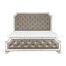 Five Star Furniture - Homelegance Avondale Queen Upholstered Panel Bed in Silver 1646-1* image