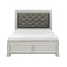 Five Star Furniture - Homelegance Bevelle Queen Upholstered Panel Bed in Silver 1958-1 image