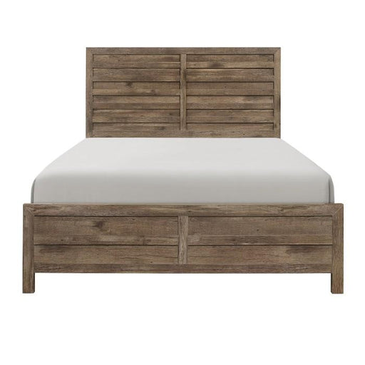 Homelegance Furniture Mandan Full Panel Bed in Weathered Pine 1910F-1* image