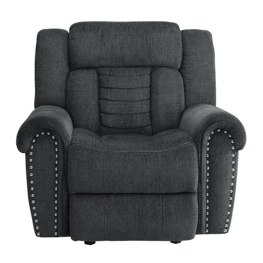 Homelegance Furniture Nutmeg Glider Reclining Chair in Charcoal Gray 9901CC-1 image