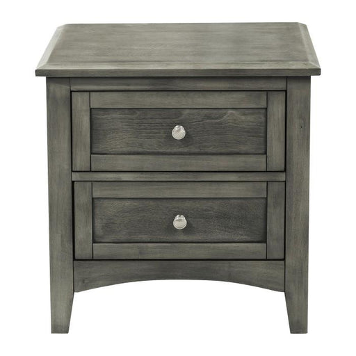 Homelegance Furniture Garcia 2 Drawer Nightstand in Gray 2046-4 image