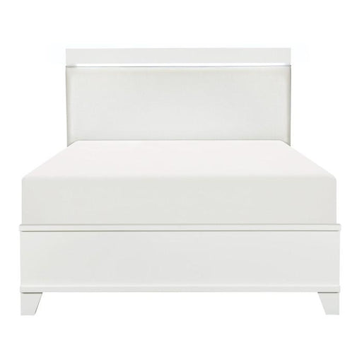 Homelegance Kerren Full Platform Bed in White 1678WF-1* image