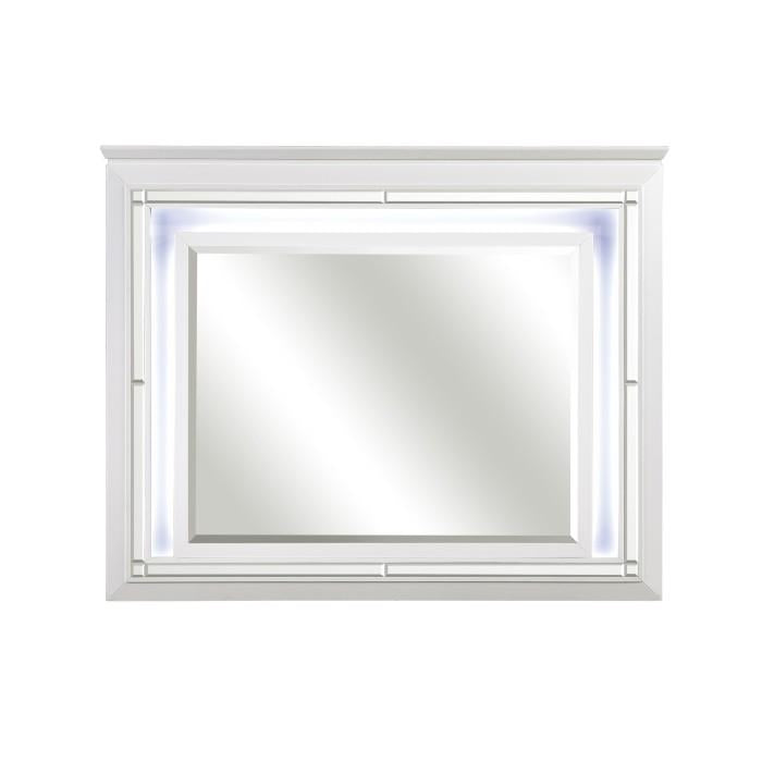 Homelegance Allura Mirror in White 1916W-6 image