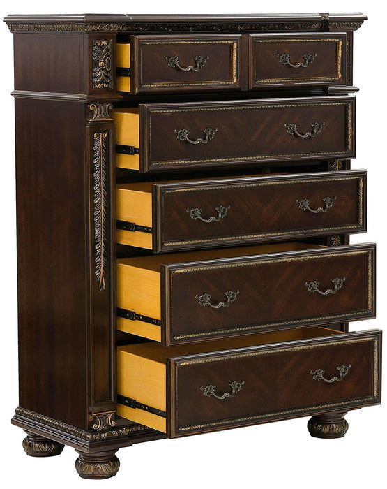 Homelegance Catalonia 5 Drawer Chest in Cherry 1824-9