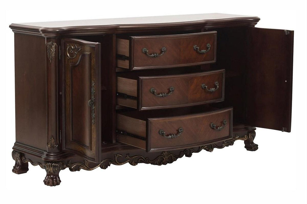 Homelegance Deryn Park Buffet/Server in Dark Cherry 2243-55