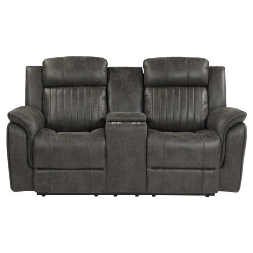 Homelegance Furniture Centeroak Double Reclining Loveseat in Gray 9479BRG-2 image