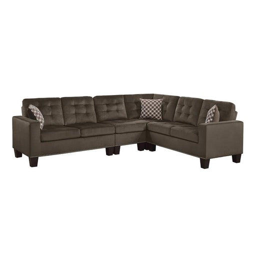 Homelegance Furniture Lantana 2-Piece Reversible Sectional in Chocolate 9957CH*SC image