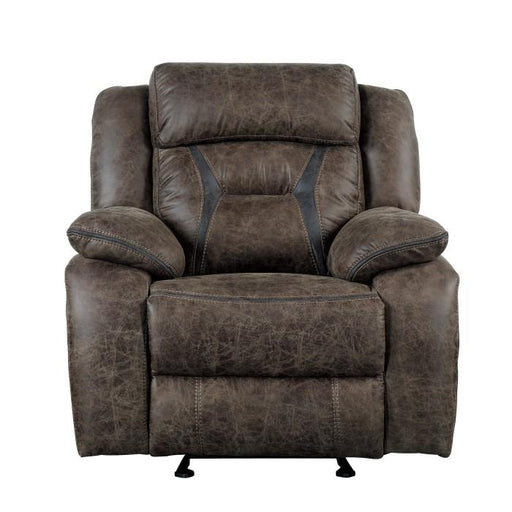 Homelegance Furniture Madrona Glider Reclining Chair in Dark Brown 9989DB-1 image