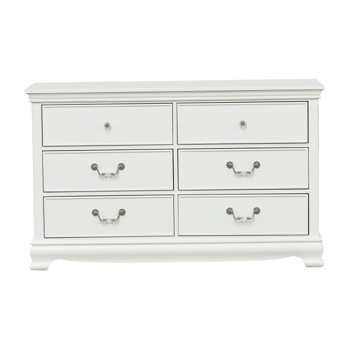 Homelegance Lucida 6 Drawer Dresser in White 2039W-5 image