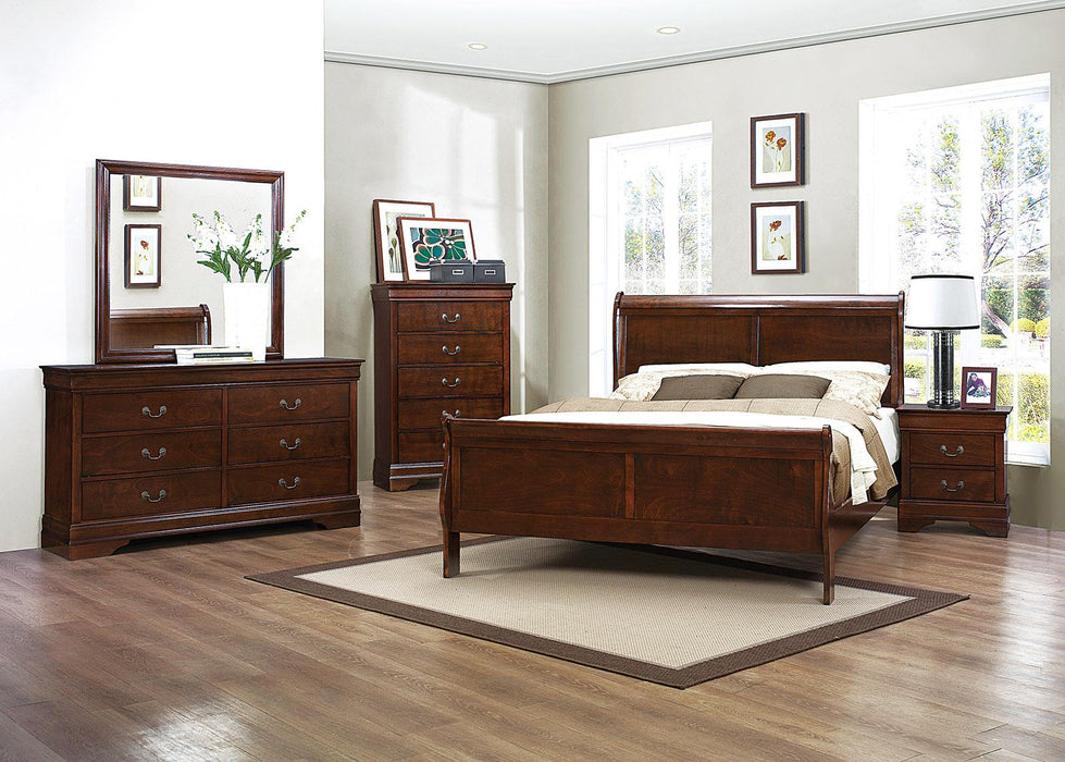 Five Star Furniture - Mayville 5 Drawer Chest in Brown Cherry 2147-9 - Five Star Furniture & Mattress (GA)