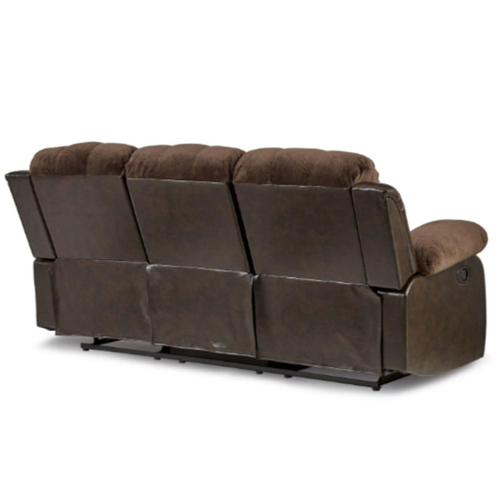 Granley Double Reclining Sofa in Chocolate 9700FCP-3