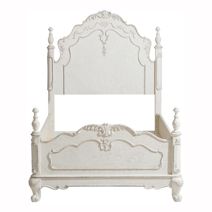 Cinderella Twin Poster Bed in Antique White 1386TNW-1* image