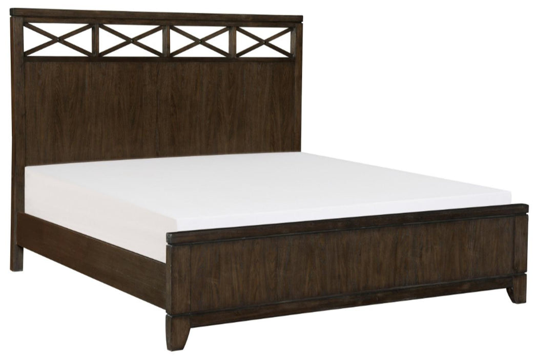 Five Star Furniture - Griggs Queen Panel Bed in Dark Brown 1669-1* - Five Star Furniture & Mattress (GA)
