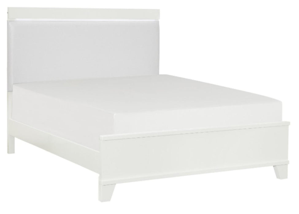 Five Star Furniture - Kerren Queen Platform Bed in White 1678W-1*
