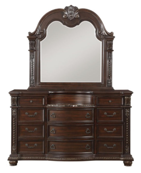 Homelegance Cavalier Dresser in Dark Cherry 1757-5