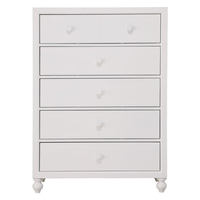 Wellsummer 5 Drawer Chest in White 1803W-9 image