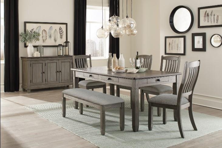 Five Star Furniture - Granby Dining Table in Coffee and Antique Gray 5627GY-72