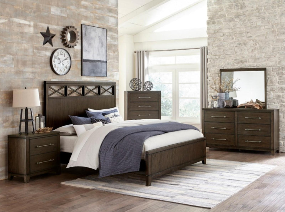 Five Star Furniture - Griggs Queen Panel Bed in Dark Brown 1669-1* - Five Star Furniture & Mattress (GA)