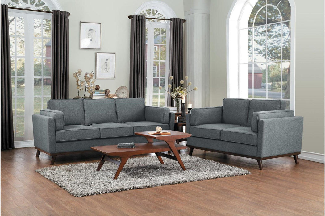 Denizen Loveseat in Dark Gray 9537DGY-2