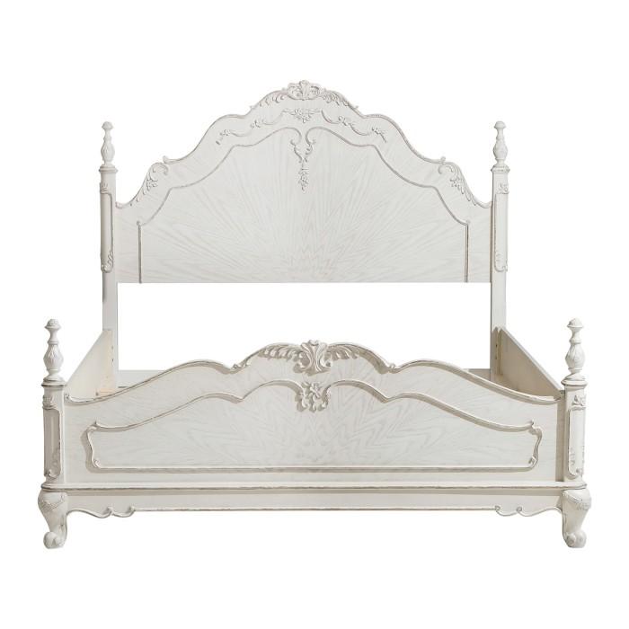 Five Star Furniture - Cinderella Queen Poster Bed in Antique White 1386NW-1*