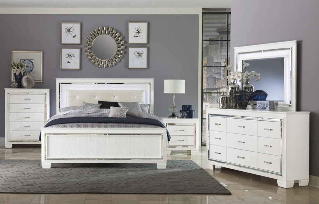 Five Star Furniture - Allura Nightstand in White 1916W-4 - Five Star Furniture & Mattress (GA)