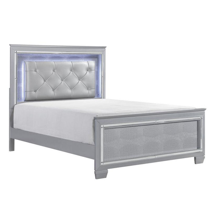 Five Star Furniture - Allura Queen Panel Bed in Silver 1916-1*