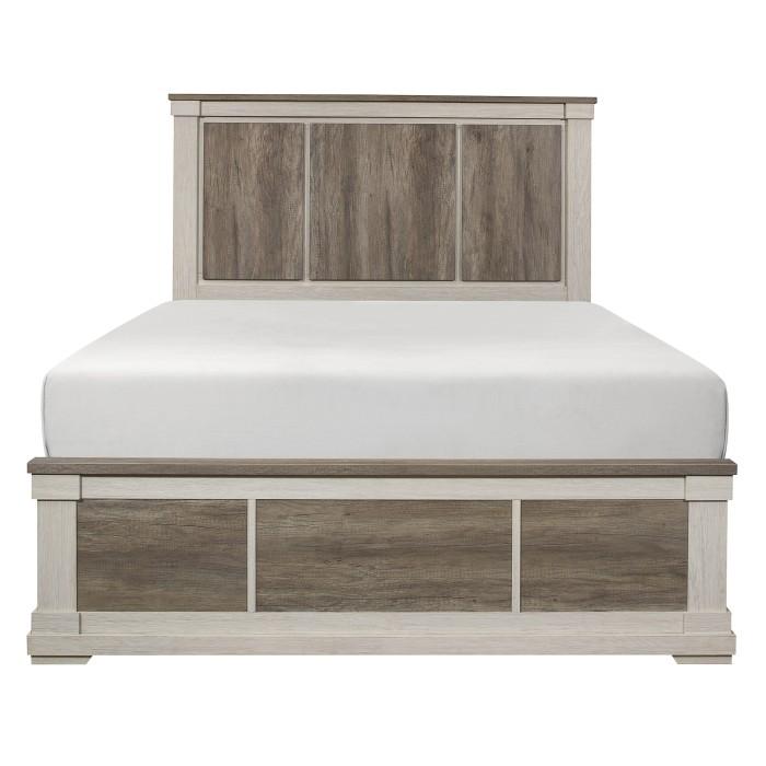 Five Star Furniture - Arcadia King Panel Bed in White & Weathered Gray 1677K-1EK* - Five Star Furniture & Mattress (GA)