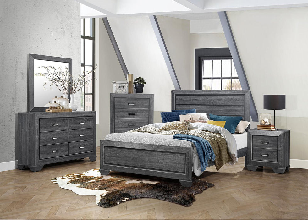 Five Star Furniture - Beechnut Queen Panel Bed in Gray 1904GY-1