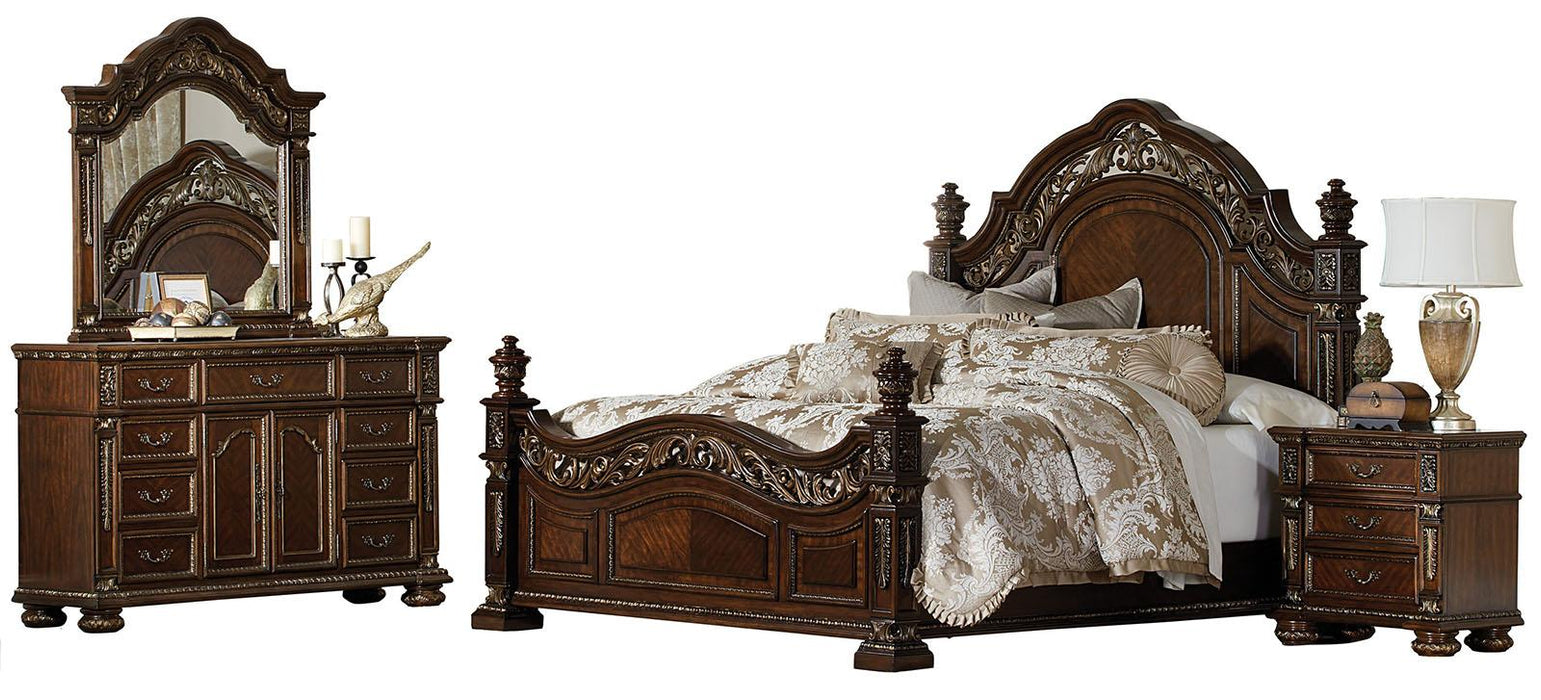 Five Star Furniture - Catalonia Queen Poster Bed in Cherry 1824-1
