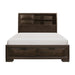 Five Star Furniture - Chesky Queen Bookcase Bed with Footboard Storage in Warm Espresso 1753-1* - Five Star Furniture & Mattress (GA)