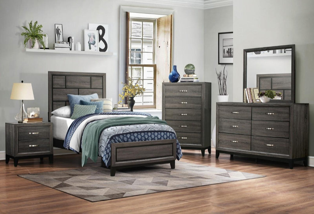 Five Star Furniture - Davi Twin Panel Bed in Gray 1645T-1*