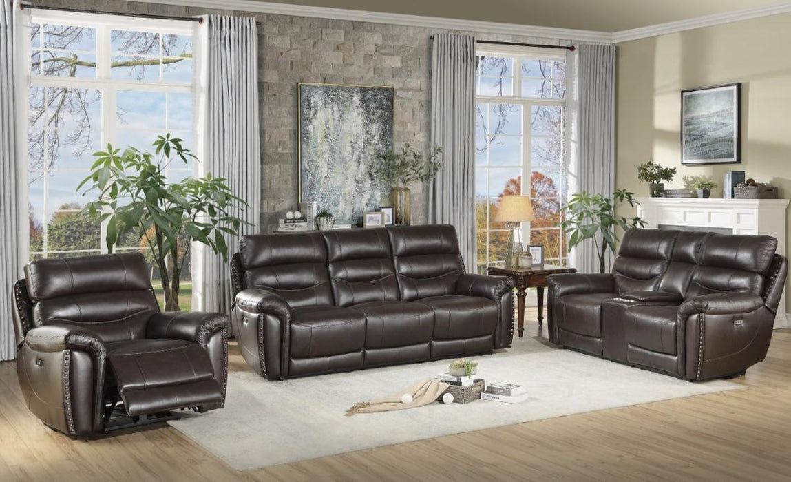 Five Star Furniture - Lance Power Double Reclining Sofa with Power Headrests in Brown 9527BRW-3PWH