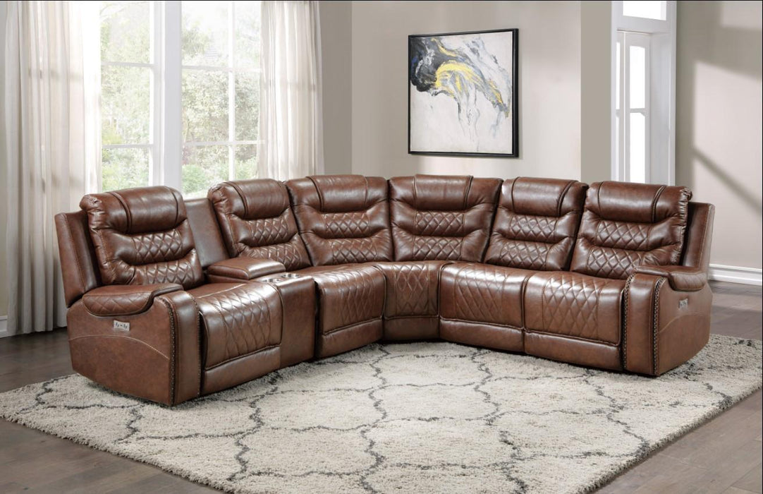 Five Star Furniture - Putnam Power Armless Reclining Chair in Brown 9405BR-ARPW