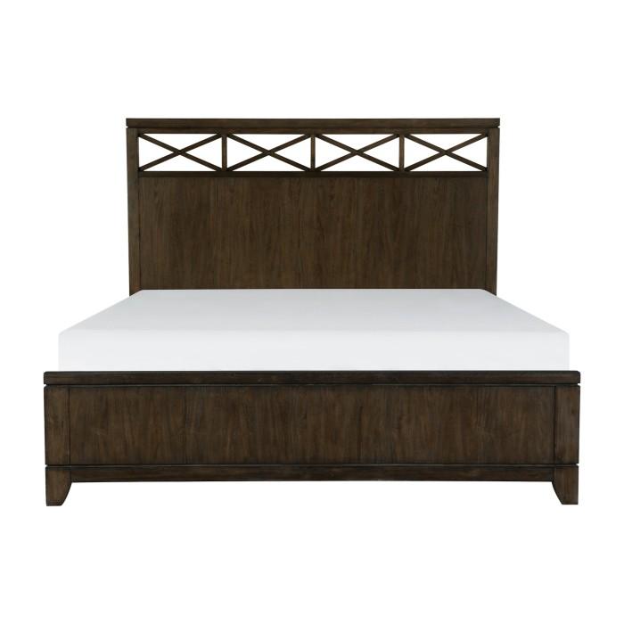 Griggs Queen Panel Bed in Dark Brown 1669-1*