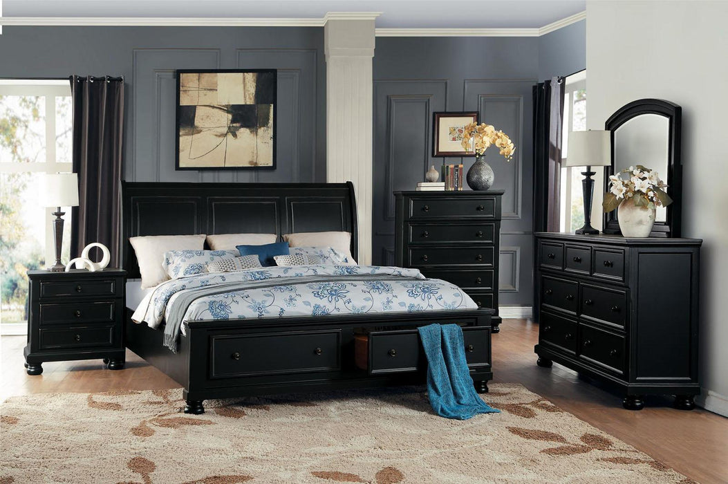 Five Star Furniture - Laurelin 5 Drawer Chest in Black 1714BK-9 - Five Star Furniture & Mattress (GA)