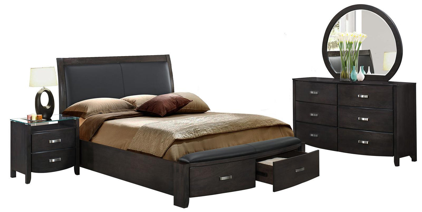Five Star Furniture - Lyric King Sleigh Storage Bed in Brownish Gray 1737KNGY-1EK