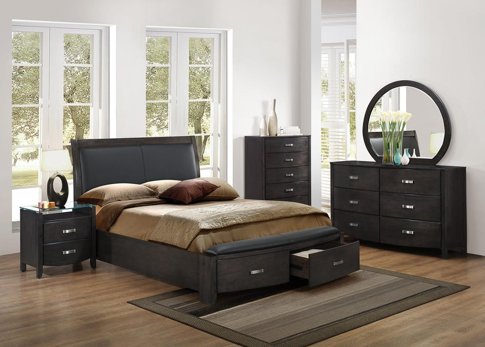 Five Star Furniture - Lyric Queen Sleigh Storage Bed in Brownish Gray 1737NGY-1