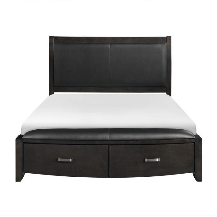 Five Star Furniture - Lyric Queen Sleigh Storage Bed in Brownish Gray 1737NGY-1
