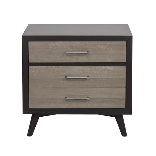 Raku 3 Drawer Nightstand in Gray 1711-4 image